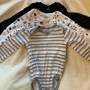 Honest Brand longsleeve bodysuit (3-pack)